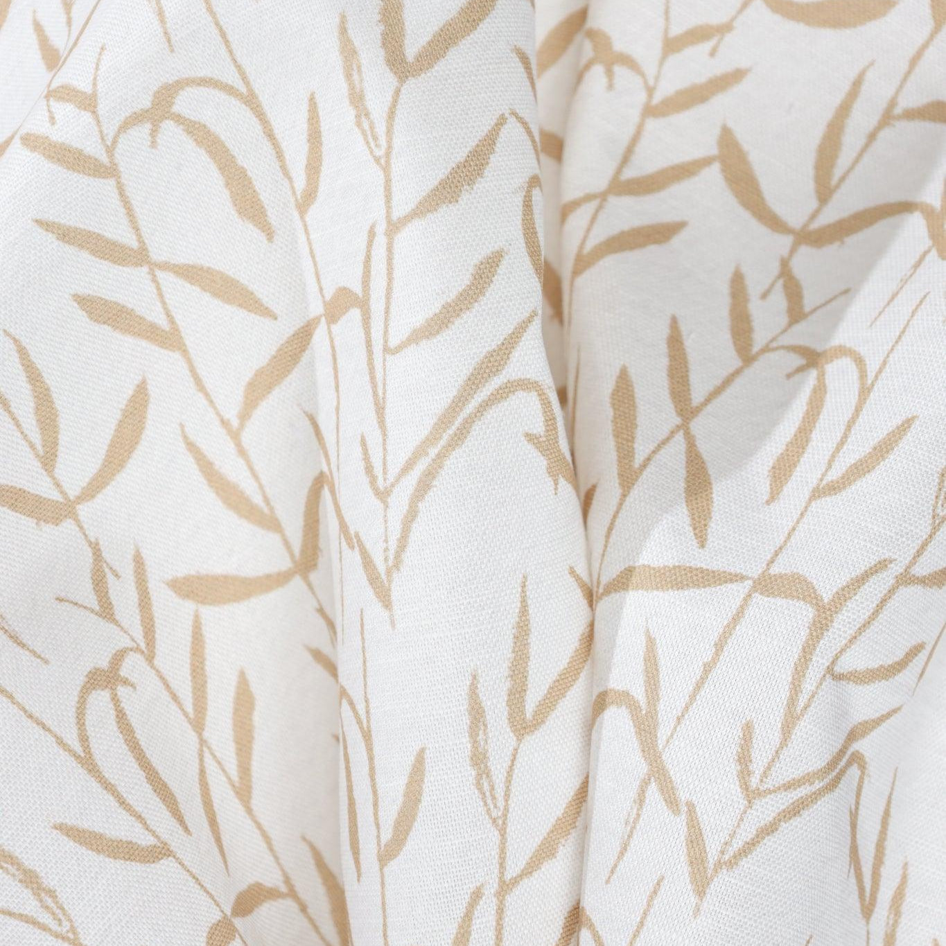 Botanic Brass Luxury Fabric - Truett Designs